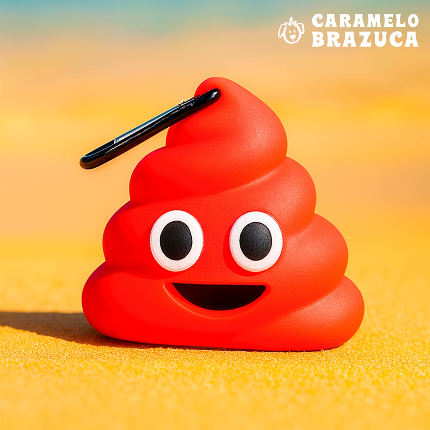 Cata Caca Emoji de Cocô - Vermelho