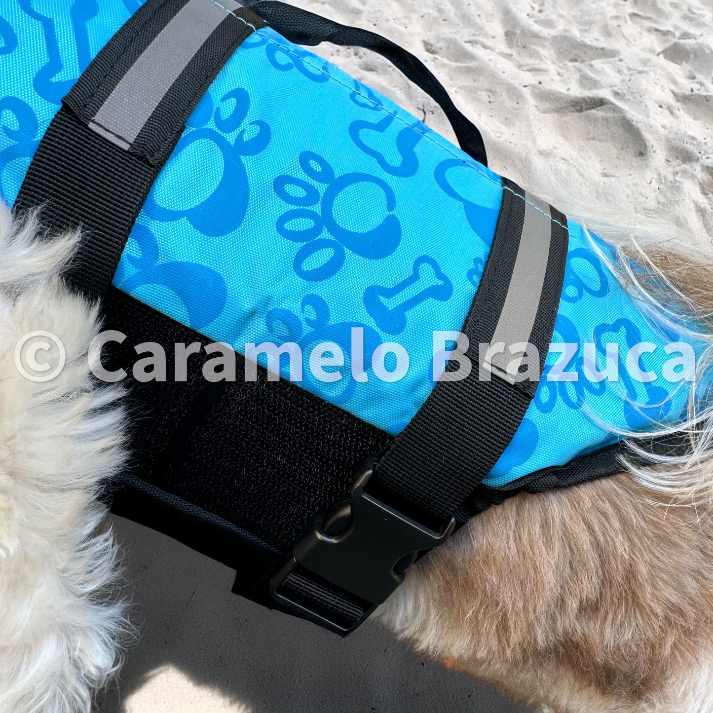 Colete Salva-Vidas Pet para Cães Cor Azul